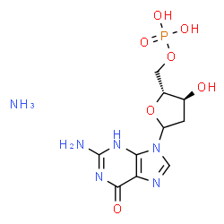 ChemSpider 2D Image | Deoxyguanosine monophosphate | C10H17N6O7P