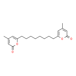 ChemSpider 2D Image | 6,6'-(1,8-Octanediyl)bis(4-methyl-2H-pyran-2-one) | C20H26O4