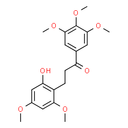 ChemSpider 2D Image | 3-(2-Hydroxy-4,6-dimethoxyphenyl)-1-(3,4,5-trimethoxyphenyl)-1-propanone | C20H24O7
