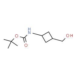 ChemSpider 2D Image | tert-Butyl [3-(hydroxymethyl)cyclobutyl]carbamate | C10H19NO3