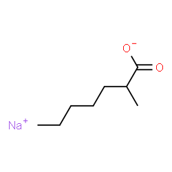 ChemSpider 2D Image | Sodium 2-methylheptanoate | C8H15NaO2