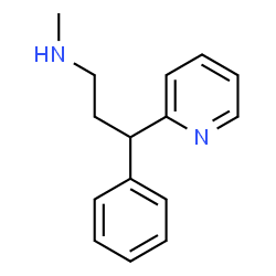 ChemSpider 2D Image | N-Methyl-3-phenyl-3-(2-pyridinyl)-1-propanamine | C15H18N2
