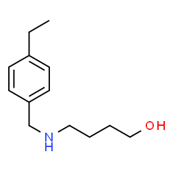 ChemSpider 2D Image | 4-[(4-Ethylbenzyl)amino]-1-butanol | C13H21NO