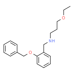 ChemSpider 2D Image | N-[2-(Benzyloxy)benzyl]-3-ethoxy-1-propanamine | C19H25NO2