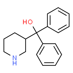 ChemSpider 2D Image | Diphenyl(3-piperidinyl)methanol | C18H21NO