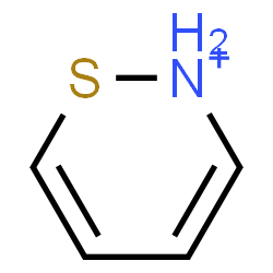 ChemSpider 2D Image | 2H-1,2-Thiazin-2-ium | C4H6NS