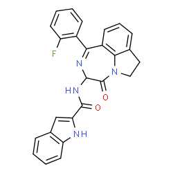 ChemSpider 2D Image | Pranazepide | C26H19FN4O2