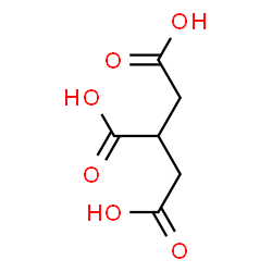 ChemSpider 2D Image | Propane-1,2,3-tricarboxylic acid | C6H8O6