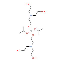 ChemSpider 2D Image | Diisopropoxybis(2-(bis(2-hydroxyethyl)amino)ethoxy)titanium | C18H42N2O8Ti