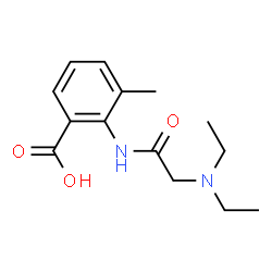 ChemSpider 2D Image | 2-[(N,N-Diethylglycyl)amino]-3-methylbenzoic acid | C14H20N2O3