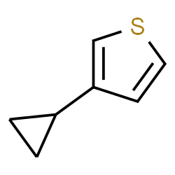 ChemSpider 2D Image | 3-Cyclopropylthiophene | C7H8S