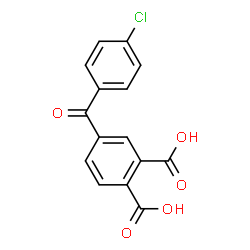ChemSpider 2D Image | 4-(4-Chlorobenzoyl)phthalic acid | C15H9ClO5