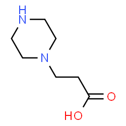 ChemSpider 2D Image | 3-Piperazinopropionic acid | C7H14N2O2