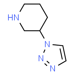 ChemSpider 2D Image | 3-(1H-1,2,3-Triazol-1-yl)piperidine | C7H12N4