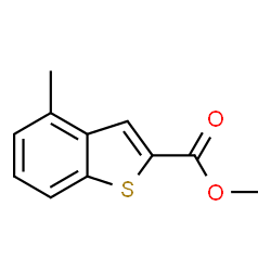 ChemSpider 2D Image | Methyl 4-methyl-1-benzothiophene-2-carboxylate | C11H10O2S
