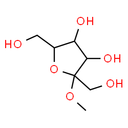 ChemSpider 2D Image | Methyl hex-2-ulofuranoside | C7H14O6