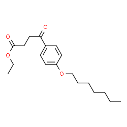 ChemSpider 2D Image | Ethyl 4-(heptyloxy)-Î³-oxobenzenebutanoate | C19H28O4