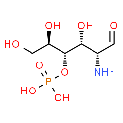 ChemSpider 2D Image | 2-Amino-2-deoxy-4-O-phosphono-D-glucose | C6H14NO8P