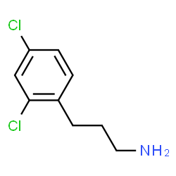 ChemSpider 2D Image | 3-(2,4-Dichlorophenyl)-1-propanamine | C9H11Cl2N