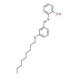 ChemSpider 2D Image | 2-{(E)-[3-(Nonyloxy)benzylidene]amino}phenol | C22H29NO2