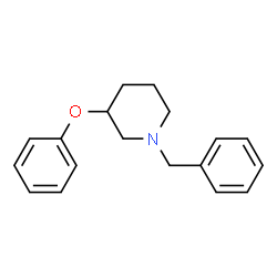 ChemSpider 2D Image | 1-Benzyl-3-phenoxypiperidine | C18H21NO