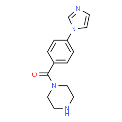 ChemSpider 2D Image | [4-(1H-Imidazol-1-yl)phenyl](1-piperazinyl)methanone | C14H16N4O