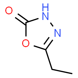ChemSpider 2D Image | 5-Ethyl-1,3,4-oxadiazol-2(3H)-one | C4H6N2O2