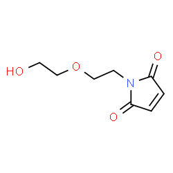 ChemSpider 2D Image | 1-(2-(2-Hydroxyethoxy)ethyl)-1H-pyrrole-2,5-dione | C8H11NO4