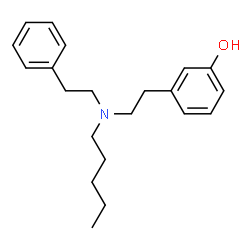 ChemSpider 2D Image | 3-{2-[Pentyl(2-phenylethyl)amino]ethyl}phenol | C21H29NO
