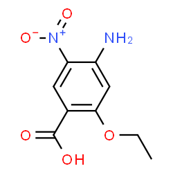 ChemSpider 2D Image | 4-Amino-2-ethoxy-5-nitrobenzoic acid | C9H10N2O5