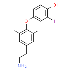 ChemSpider 2D Image | 3,3',5-triiodothyronamine | C14H12I3NO2