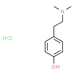 ChemSpider 2D Image | Hordenine hydrochloride | C10H16ClNO