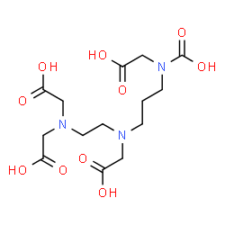 ChemSpider 2D Image | ({2-[Bis(carboxymethyl)amino]ethyl}{3-[carboxy(carboxymethyl)amino]propyl}amino)acetic acid | C14H23N3O10
