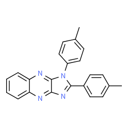 ChemSpider 2D Image | 1,2-Bis(4-methylphenyl)-1H-imidazo[4,5-b]quinoxaline | C23H18N4