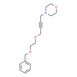ChemSpider 2D Image | 4-{4-[2-(Benzyloxy)ethoxy]-2-butyn-1-yl}morpholine | C17H23NO3