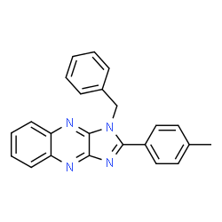 ChemSpider 2D Image | 1-Benzyl-2-p-tolyl-1H-imidazo[4,5-b]quinoxaline | C23H18N4