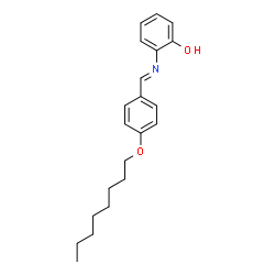 ChemSpider 2D Image | 2-{(E)-[4-(Octyloxy)benzylidene]amino}phenol | C21H27NO2