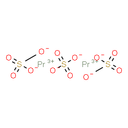 ChemSpider 2D Image | Praseodymium sulfate (2:3) | O12Pr2S3