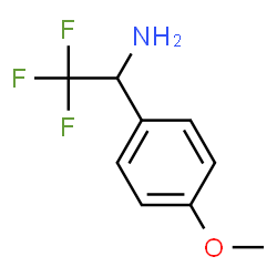ChemSpider 2D Image | 2,2,2-Trifluoro-1-(4-methoxyphenyl)ethanamine | C9H10F3NO