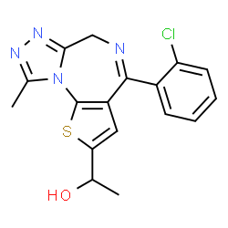 ChemSpider 2D Image | ?-hydroxyetizolam | C17H15ClN4OS