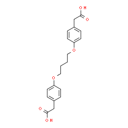 ChemSpider 2D Image | 2,2'-[1,4-Butanediylbis(oxy-4,1-phenylene)]diacetic acid | C20H22O6