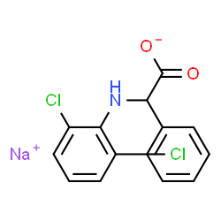 ChemSpider 2D Image | Sodium [(2,6-dichlorophenyl)amino](phenyl)acetate | C14H10Cl2NNaO2
