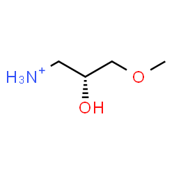 ChemSpider 2D Image | (2R)-2-Hydroxy-3-methoxy-1-propanaminium | C4H12NO2
