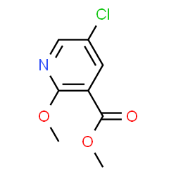 ChemSpider 2D Image | Methyl 5-chloro-2-methoxynicotinate | C8H8ClNO3