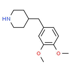 ChemSpider 2D Image | 4-(3,4-Dimethoxybenzyl)piperidine | C14H21NO2