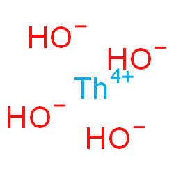 ChemSpider 2D Image | Thorium(4+) tetrahydroxide | H4O4Th