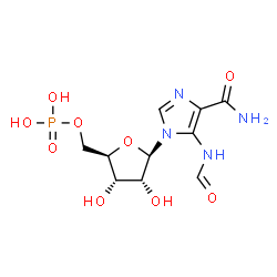 ChemSpider 2D Image | 5-Formamidoimidazole-4-carboxamide ribotide | C10H15N4O9P