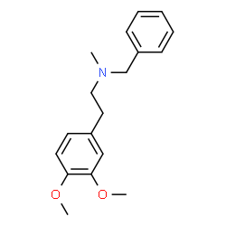 ChemSpider 2D Image | N-Benzyl-2-(3,4-dimethoxyphenyl)-N-methylethanamine | C18H23NO2