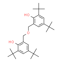 ChemSpider 2D Image | 2,2'-[Oxybis(methylene)]bis(4,6-di-tert-butylphenol) | C30H46O3