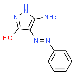 ChemSpider 2D Image | 3-AMINO-5-HYDROXY-4-PHENYLAZOPYRAZOLE | C9H9N5O